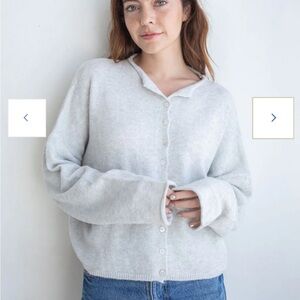Things Between Piper cardigan gray size small
